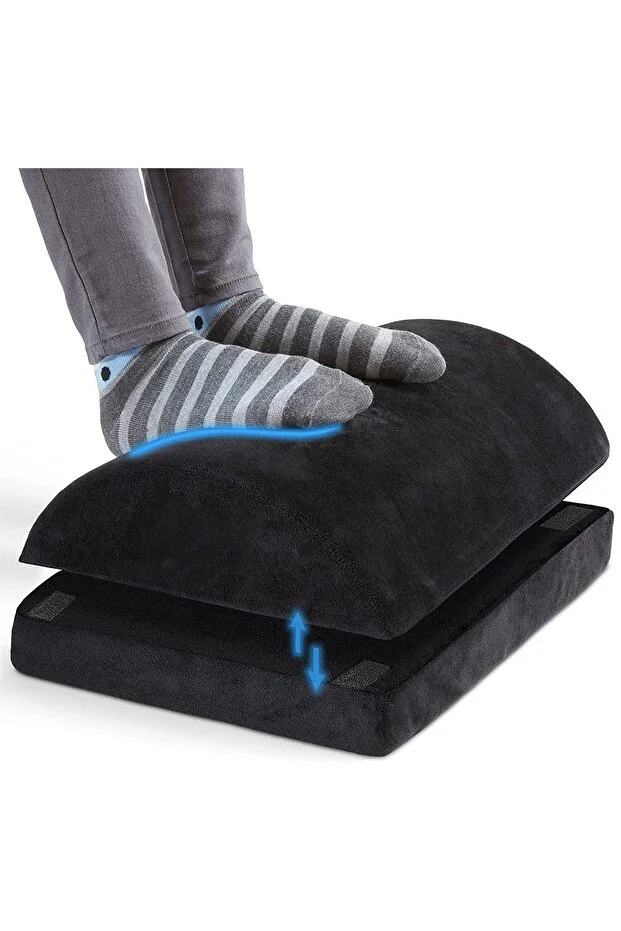 Visco Ayak Dayama Minderi, Masaj Noktalı Ergonomik Ayarlanabilir Ayak Desteği, 42x28,5x17cm